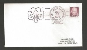 1972 US Boy Scouts West Los Angeles Council SUNTRAPEX 8th anniv SOSSI cancel