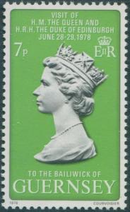 Guernsey 1978 SG168 7p QEII visit MNH