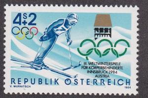 Austria # B348, Winter Games for the Handicapped, NH, 1/2 Cat.