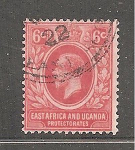 Album Treasures east Africa & Uganda Scott # 3  6c George V   Fine Used CDS