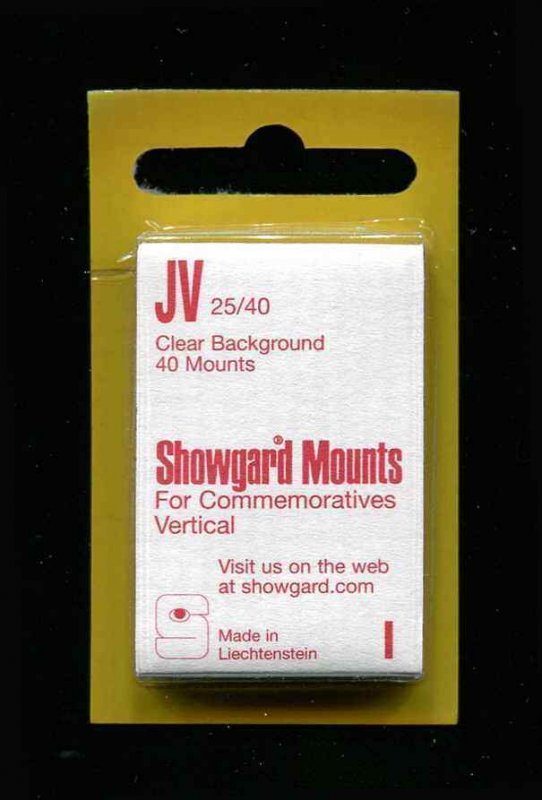 Showgard Clear Stamp Mounts JV 25/40 PreCut  (40 count)  