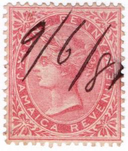 (I.B) Jamaica Revenue : Duty Stamp 1d (1870)