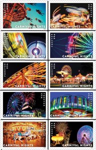 #5855 - 5864b 2024 Carnival Nights Singles set/10 - MNH (After June 6)