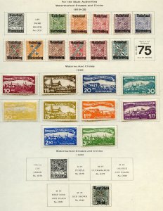 GERMAN STATES:  SELECTION OF USED & MINT HINGED STAMPS MIXED QUALITY AS SHOWN