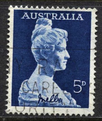 STAMP STATION PERTH - Australia #341 QEII Dame Nellie Melba Used