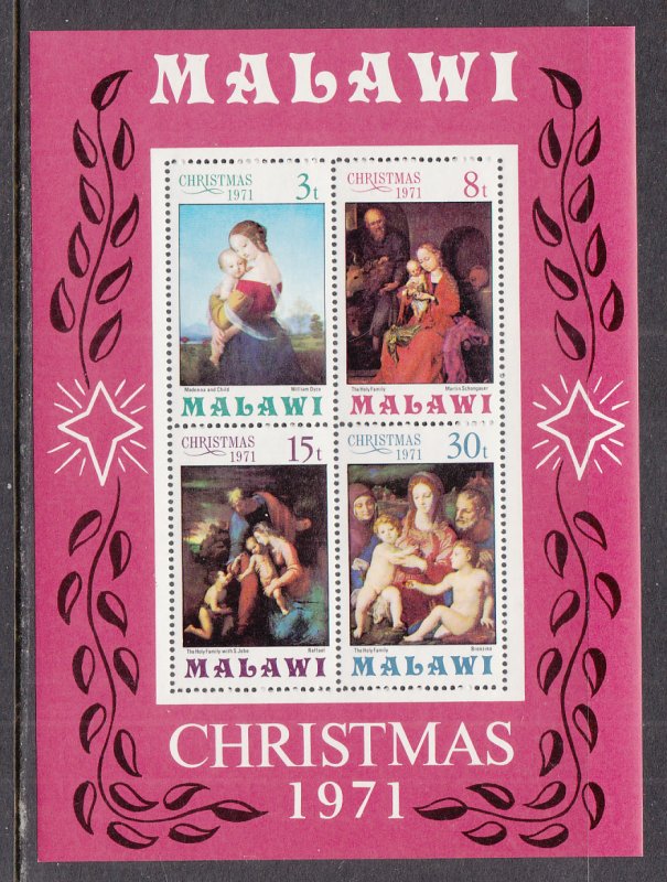 Malawi 181a Christmas Souvenir Sheet MNH VF