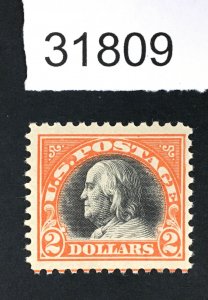 US STAMPS # 523 MINT OG LH $525 LOT #31809