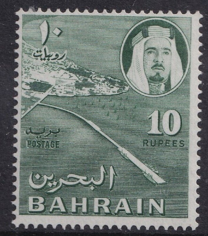 1964 BAHRAIN - SG:138  10R MYRTLE -  MOUNTED MINT 