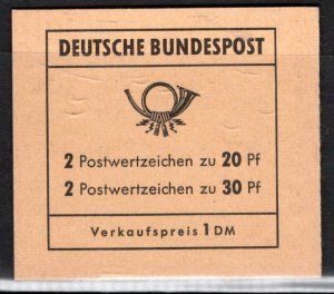 Germany Bund Scott # 953b, mint nh, cpl stamp booklet, Mi # MH14c