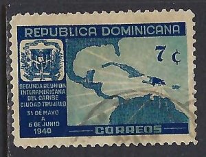 Dominican Republic 363 VFU MAP Z7289-2