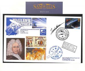 GB Return of Halley's Comet Commemorative Cover Apollo 8 Commander 1986 MS1568 