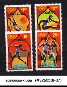 ANTIGUA BARBUDA - 1980 22nd OLYMPIC GAMES MOSCOW - 4V - MINT NH