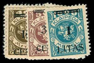 MEMEL N51-59  Mint (ID # 72440)