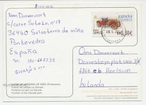 Postcard / ATM stamp Spain 2002 Car - Oldtimer- Hispano Suiza T