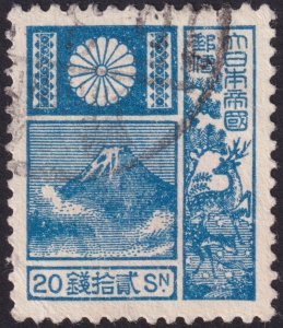 Japan 1937 #175a vfu; 20s Blue