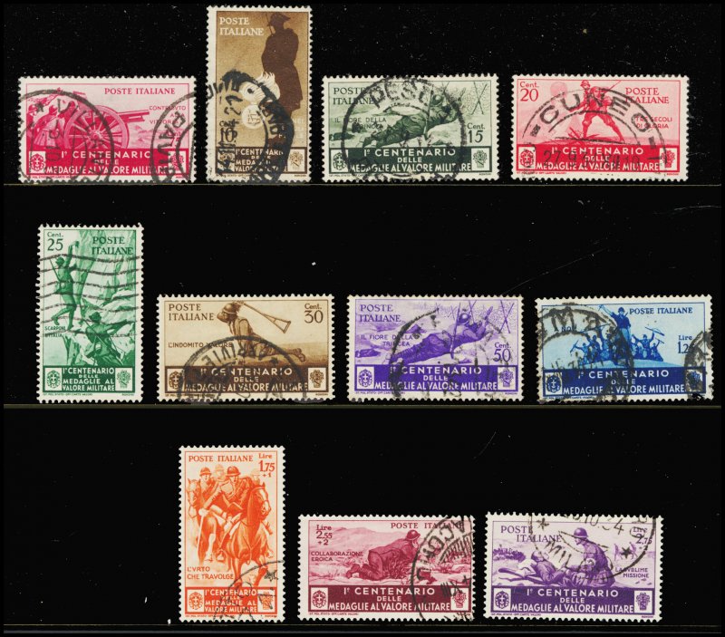 ITALY 331-41 used  CV $258.40 (ID # 112040)