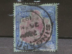 Straits Settlements-Scott# 172, used with Postal Cancel