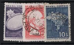 Brazil SC# 496 - 498 Used / Mint No Gum - S18288