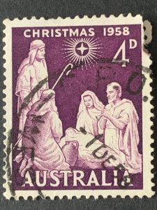 Australia 4c stamp  ,  black cancelled postage used, refno:5014