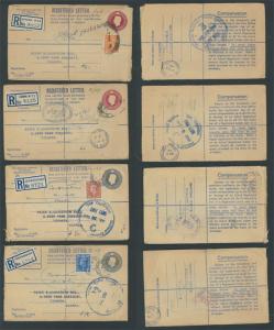 Great Britain KGVI Period 1949-53 Registered Letters Envelopes