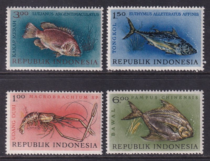 Indonesia 589-592 Marine Life MNH VF