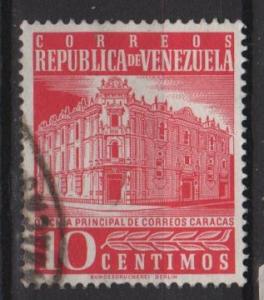 Venezuela 1958 - Scott 704 used - Post office in Caracas 