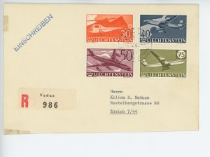 Liechtenstein C34-7 FDC First Day Cover (scotch tape in corners as shown) (24...