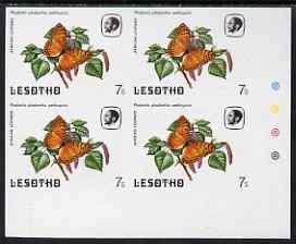 Lesotho 1984 Butterflies African Leopard 7s imperf with b...