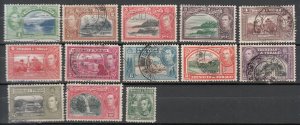 Trinidad & Tobago - 1938/1941 KGVI set to $1.20 Sc# 50/60  (8483)