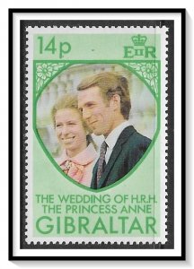 Gibraltar #306 Royal Wedding Princes Anne MH