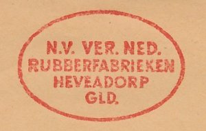 Meter cover Netherlands 1962 Rubber factory - Heveadorp