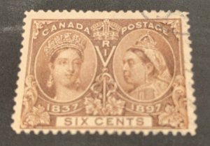 Canada #55 USED F-VF Jubilee C$190.00