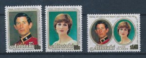 [116539] Aitutaki 1981 Royal wedding Charles and Diana  MNH