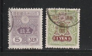 Japan 121, 125 U Designs