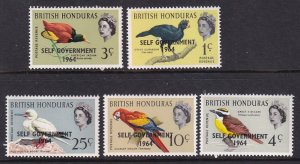 British Honduras 182-186 Birds MNH VF