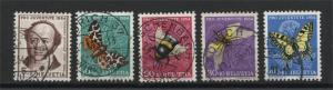 SWITZERLAND, PRO JUVENTUTE 1954, FULL SET VFU		