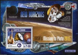 SIERRA LEONE 2015 NEW HORIZONS MISSION TO MARS SOUVENIR SHEET  MINT NEVER HINGED