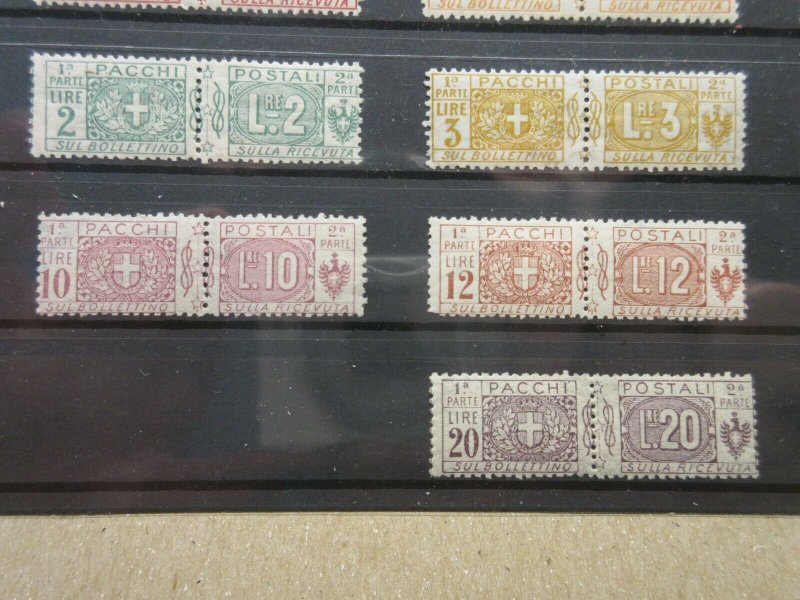 ITALY Scott Q7-Q19 MINT LIGHTLY HINGED LotIE Cat $788.50