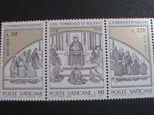​VATICAN CITY 1974-SC#557a ST. THOMAS AQUINAS -SCHOLASTIC PHILOSOPHER MNH VF