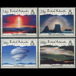 BR.ANTARCTIC TERR. 1992 - Scott# 198-201 Clouds Set of 4 NH