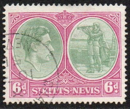 St. Kitts-Nevis Sc #85 Used