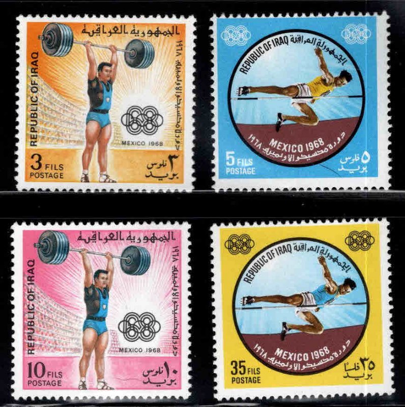 IRAQ Scott 500-503 Mexico Olympic stamp set MNH**