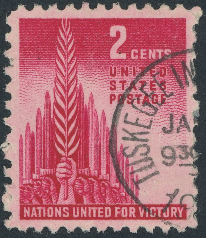 US 907 2 cent Allied Nations Issue; Used; NG -- See details and scans