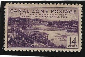 Canal Zone Scott #130 Mint NH 14c  25th Anniversary 2021 CV $11.00