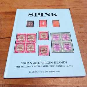 Sudan Virgin island stamp publication auction catalogue Spink Fraser collection