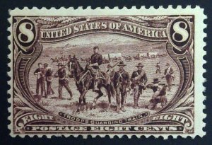 Scott #289 - F/VF - 8c Violet Brown - Trans-Mississippi Expo - OG - 1898