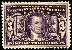 US Stamps # 325 MNH XF Scott Value $170.00 