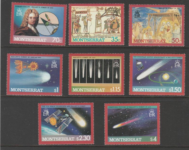 MONTSERRAT #605-12 MINT NEVER HINGED CIMPLETE