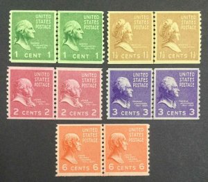 MOMEN: US STAMPS #839-842,846 LP MINT OG NH LOT #53516