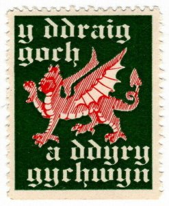 (I.B) Cinderella Collection : Welsh Nationalist Label (Dragon)